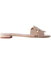 Manolo Blahnik - Round Toe Slippers - Lyst
