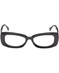 Max Mara - Rectangular Frame Glasses - Lyst