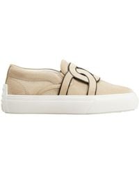 Tod's - Kate Round Toe Slip-On Sneakers - Lyst