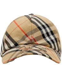 Burberry - Checked Equestrian Knight Motif Baseball Cap - Lyst