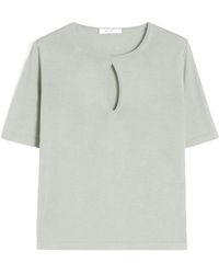 Max Mara - Fine-Knit T-Shirt - Lyst