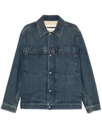 Jil Sander - Button Pocket Dnim Jacket - Lyst
