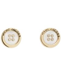 Marc Jacobs - Logo Stud Earrings - Lyst