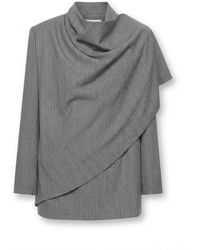 TOVE - Ren Pinstripe Drape Jacket - Lyst