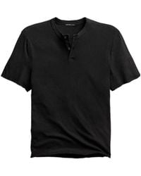 James Perse - Slub Jersey Short Sleeve Henley - Lyst