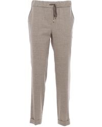 Lorena Antoniazzi - Drawstring Straight-Leg Trousers - Lyst
