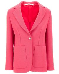 Palm Angels - Stripe-Sleeved Track Blazer - Lyst