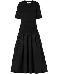 Sea - Spliced Knit Extra-Long Dress - Lyst