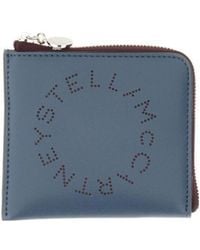 Stella McCartney - Perforated Logo Zipped Wallet - Lyst