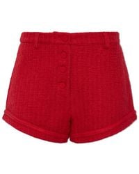 Posse - Button-Detail Tailored Shorts - Lyst