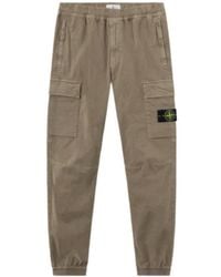 Stone Island - Regular-Tapered-Fit Jogger Trousers With Elastic Waist - Lyst