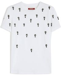 Max Mara - Studio Pontile Short-Sleeved Crewneck T-Shirt - Lyst