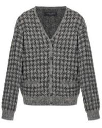 AllSaints - Zain Houndstooth Cardigan - Lyst