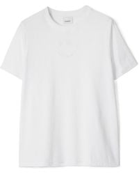 Burberry - Embroidered Oak Leaf Crest Crewneck T-Shirt - Lyst