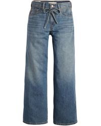 Levi's - Wide Leg Tie Waist Jeans - Lyst
