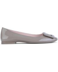 Roger Vivier - Logo Embossed Flat Shoes - Lyst