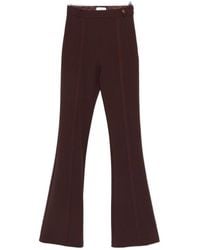 Elisabetta Franchi - High-Waist Flared Pants - Lyst