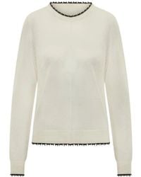 Pinko - Distressed Long Sleeved Top - Lyst