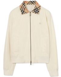 Burberry - Cropped Tropical Gabardine Hayfield Harrington Jacket - Lyst