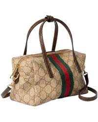 Gucci - Mini Boston Bag With Web - Lyst
