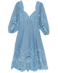 Charo Ruiz - Corbin Puff-Sleeves Midi Dress - Lyst