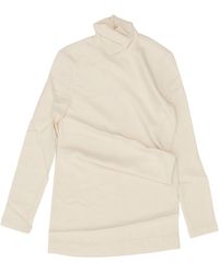 TOTEME - High-Neck Twist Blouse - Lyst