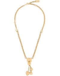 Chloé - Chloé Lock Pendant Necklace - Lyst