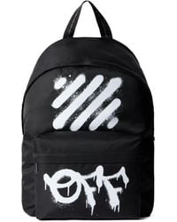 Off-White c/o Virgil Abloh - Logo Printed Zip-Up Backpack - Lyst