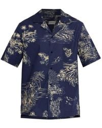 Moncler - Floral Printed Short-Sleeved Shirt - Lyst