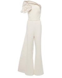 Safiyaa - Bridal Omi Crêpe Jumpsuit - Lyst