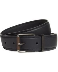 ZEGNA - Leather Wood-Effect Buckle Belt - Lyst