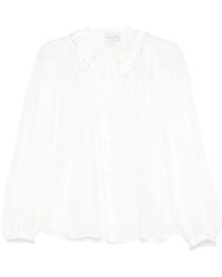 forte_forte - Semi-Sheer Shirt - Lyst