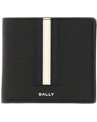 Bally - Ribbon Logo Detailed Bi-Fold Wallet - Lyst
