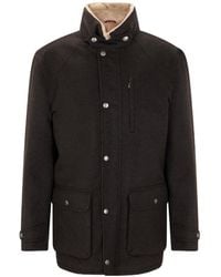 Brunello Cucinelli - High-Necked Long-Sleeved Cotton Coat - Lyst