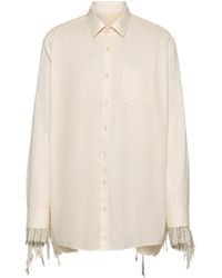 Maison Margiela - Raw-Edge Hem Buttoned Jacket - Lyst