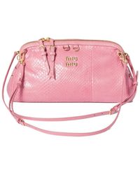 Miu Miu - Caprice Ayers Leather Clutch - Lyst