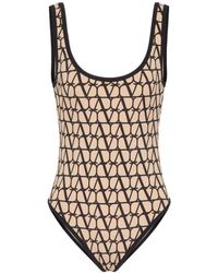 Valentino - Toile Iconographe Lycra One-Piece Swimsuit - Lyst