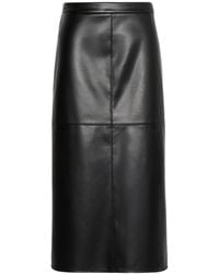 Max Mara - Solid Color Midi Skirt - Lyst