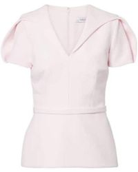 Safiyaa - Leighton Crêpe Top - Lyst
