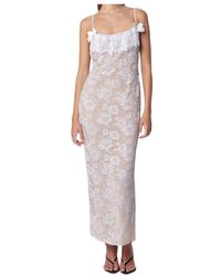 Alessandra Rich - Lace Slip Dress - Lyst