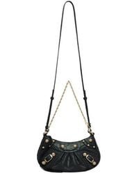 Balenciaga - Borsa Le Cagole Mini Con Catena Con Lavorazione Coccodrillo Da Donna - Lyst