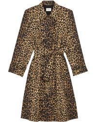 Saint Laurent - Long-Sleeved Trench Coat - Lyst
