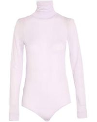 Maison Margiela - Vhigh-Neck Long-Sleeve T-Shirt - Lyst