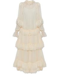 Chloé - Chloé Ruffled Long Dress - Lyst