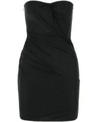 Blumarine - Gathered Strapless Mini Bustier Dress - Lyst