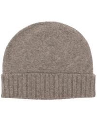 Malo - Ribbed-Trim Beanie Hat - Lyst