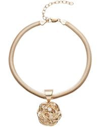 Magda Butrym - Rose-Embellished Pendant Necklace - Lyst