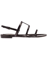 Saint Laurent - Cassandra Monogram Sandals - Lyst