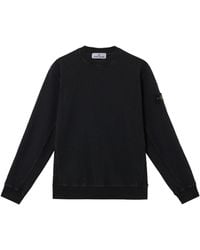 Stone Island - Compass Patch Crewneck Sweatshirt - Lyst