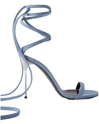 Sergio Rossi - Area Shibari Denim Sandals - Lyst